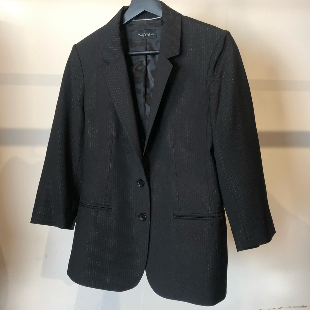 Zadig & Voltaire Black Blazer Size Small